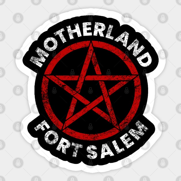 Distressed Motherland Fort Salem Sticker by viking_elf